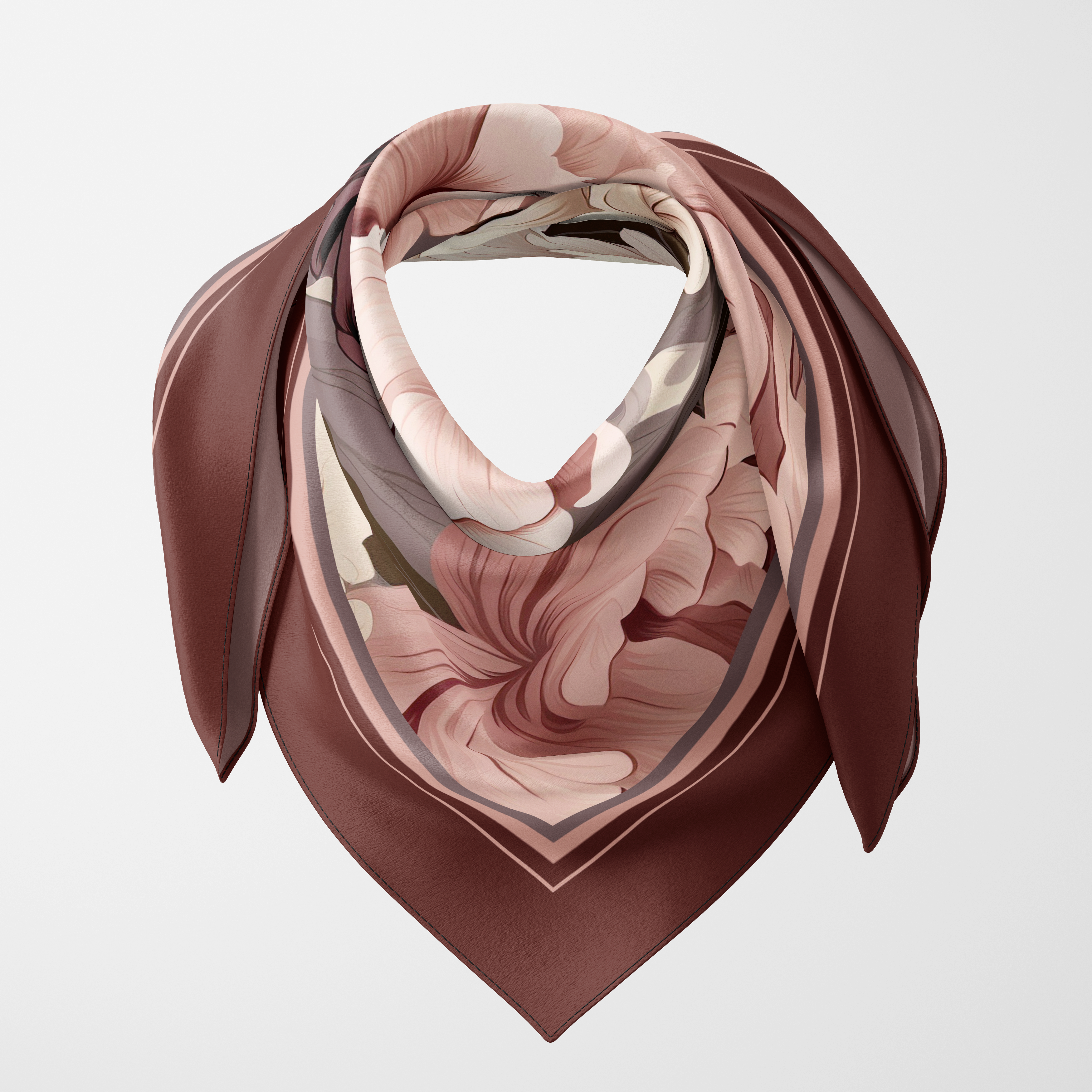 Peony Garden Silk Scarf 90