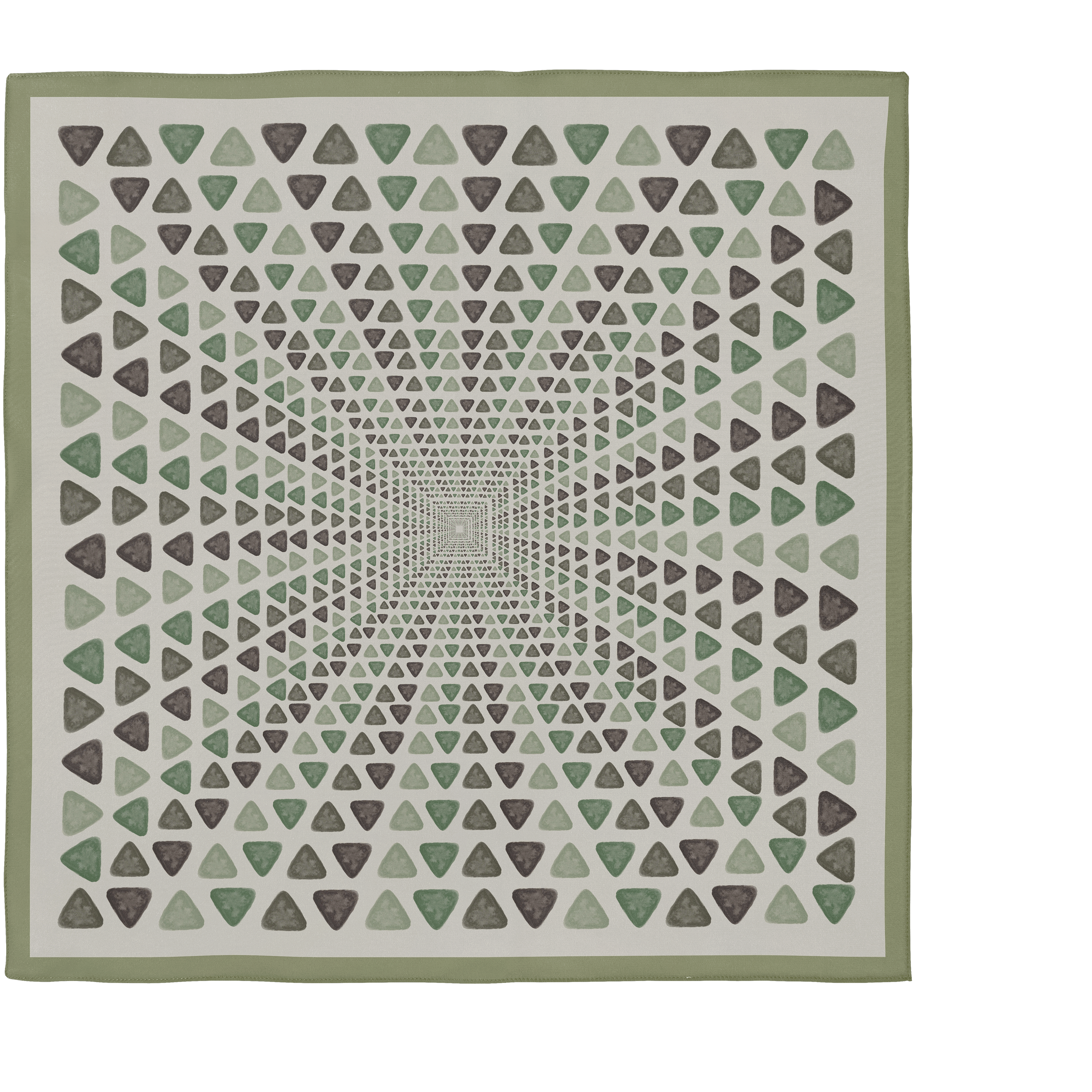 Geometric Mirage Silk Scarf 90