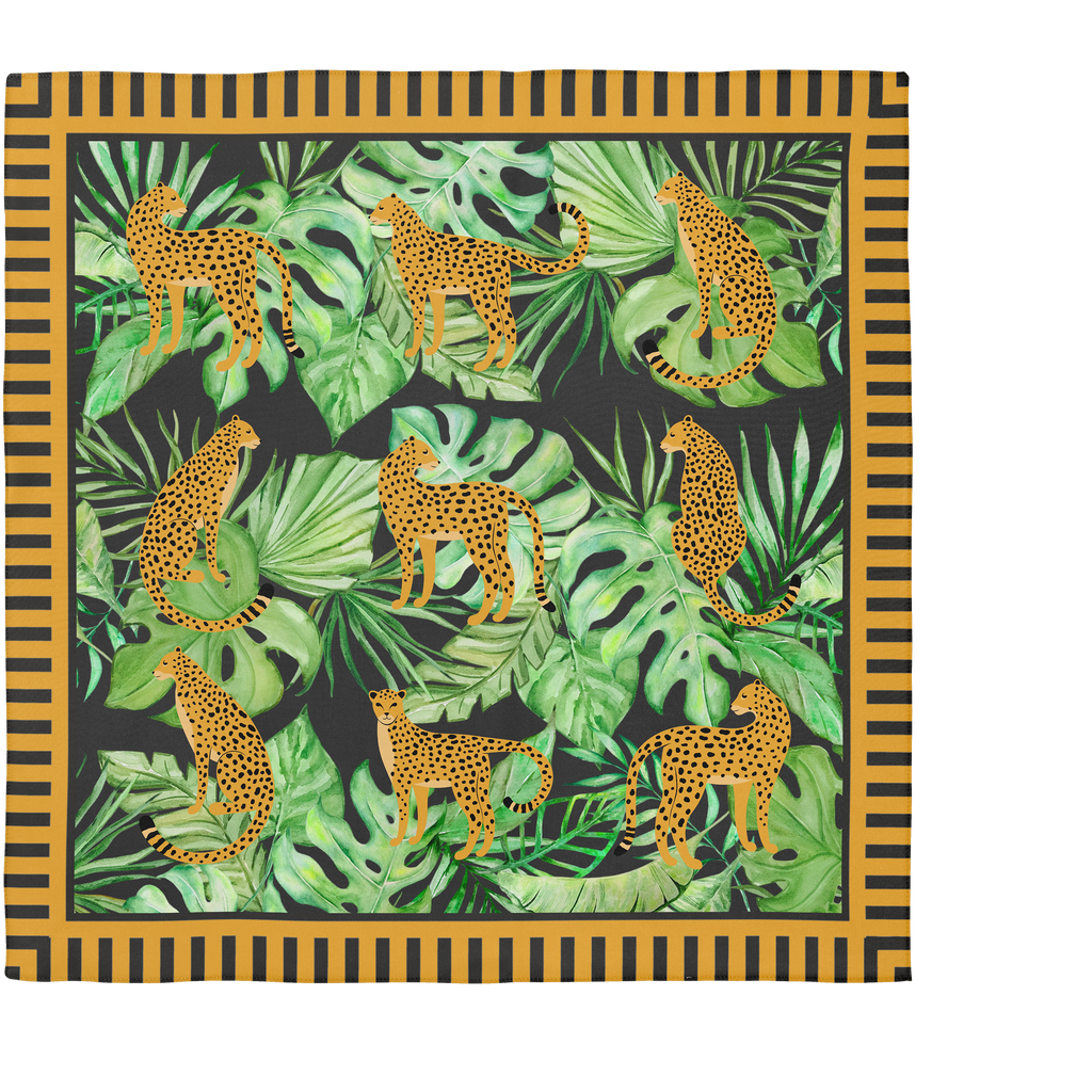 Cheetah Silk Scarf 90