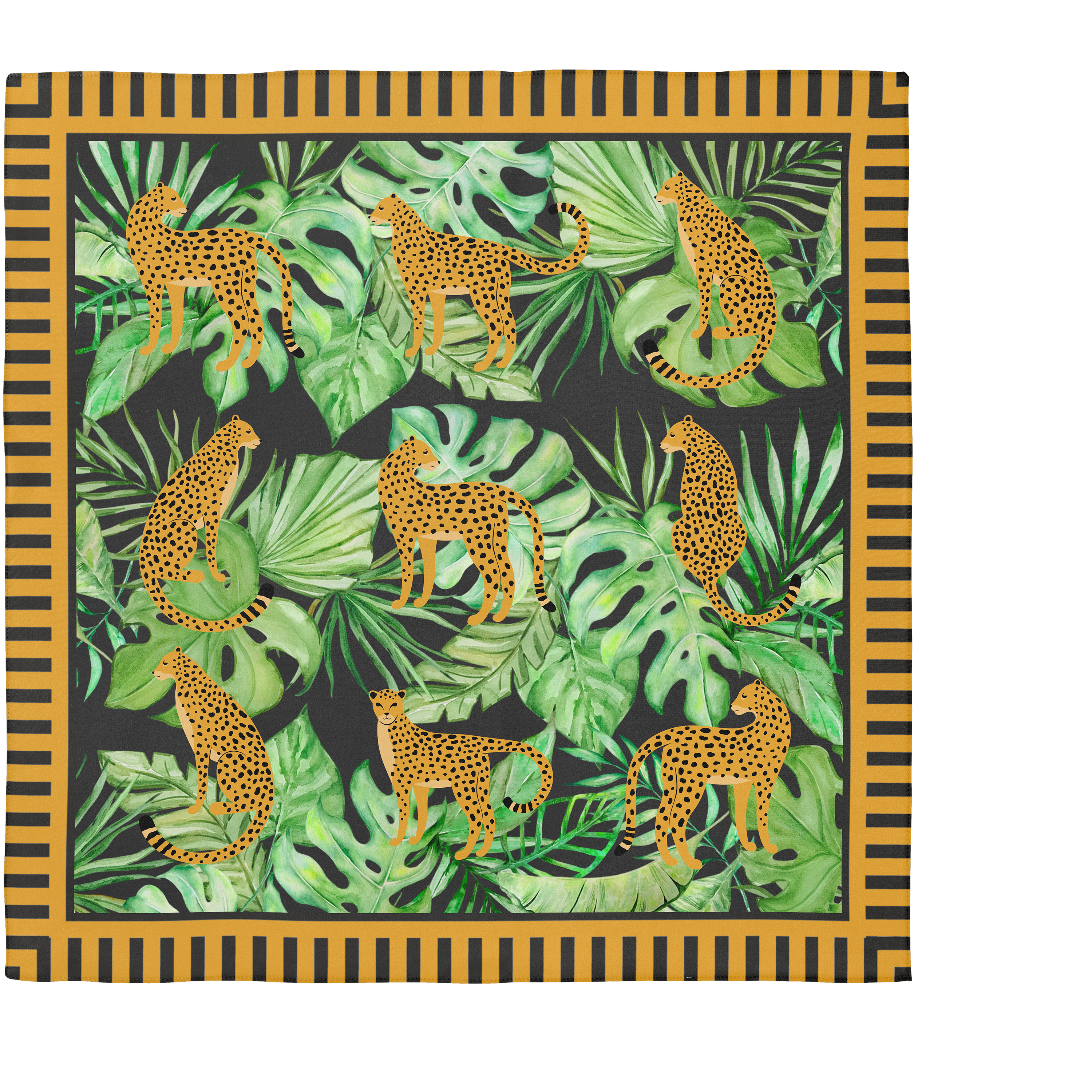 Cheetah Silk Scarf 90