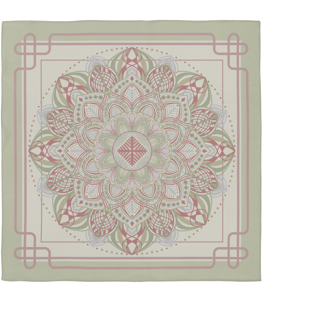 Pastel Mandala – Bohemian Silk Scarf 90