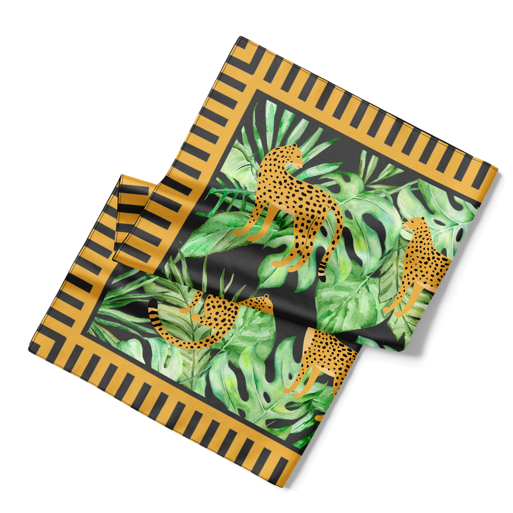Cheetah Silk Scarf 90