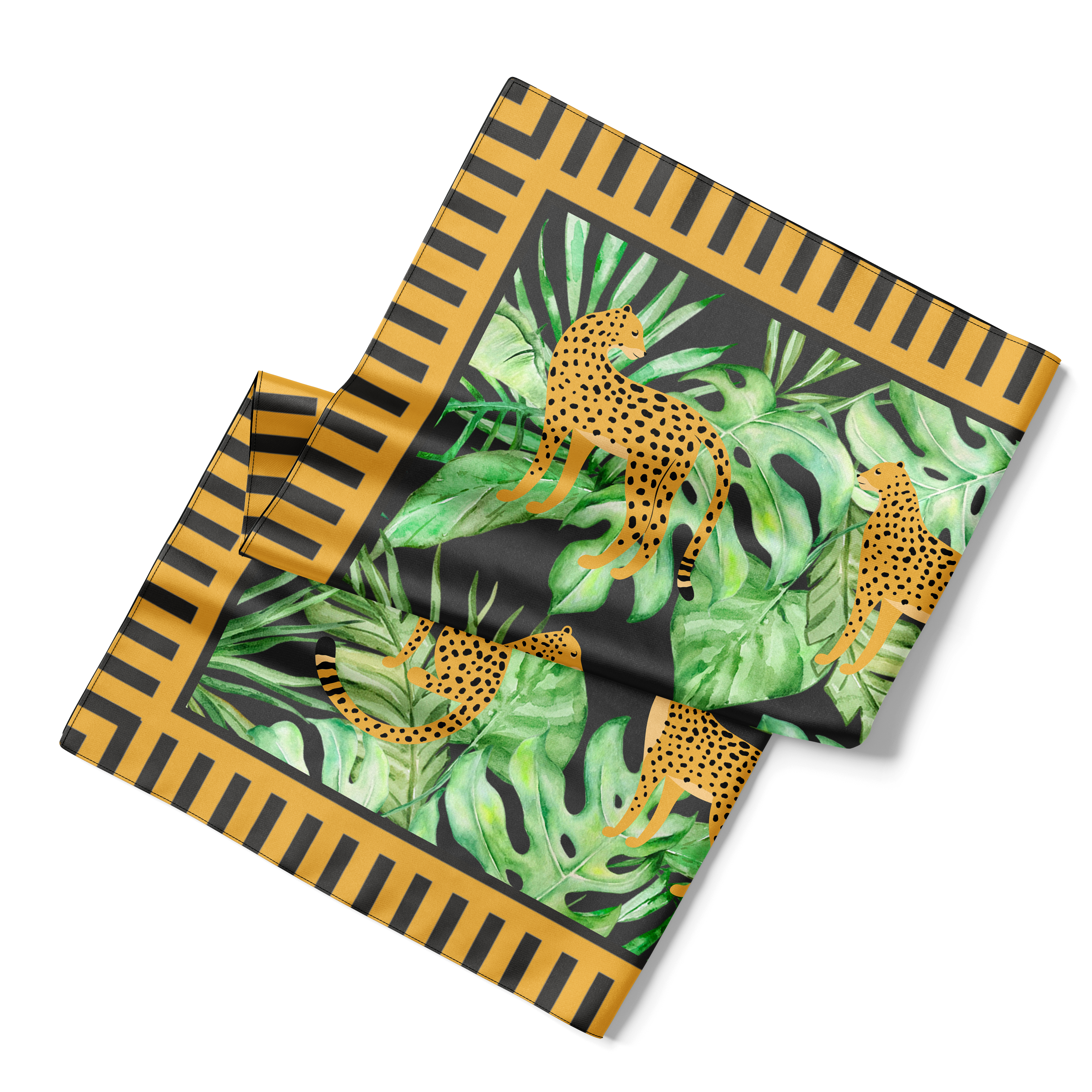 Cheetah Silk Scarf 90