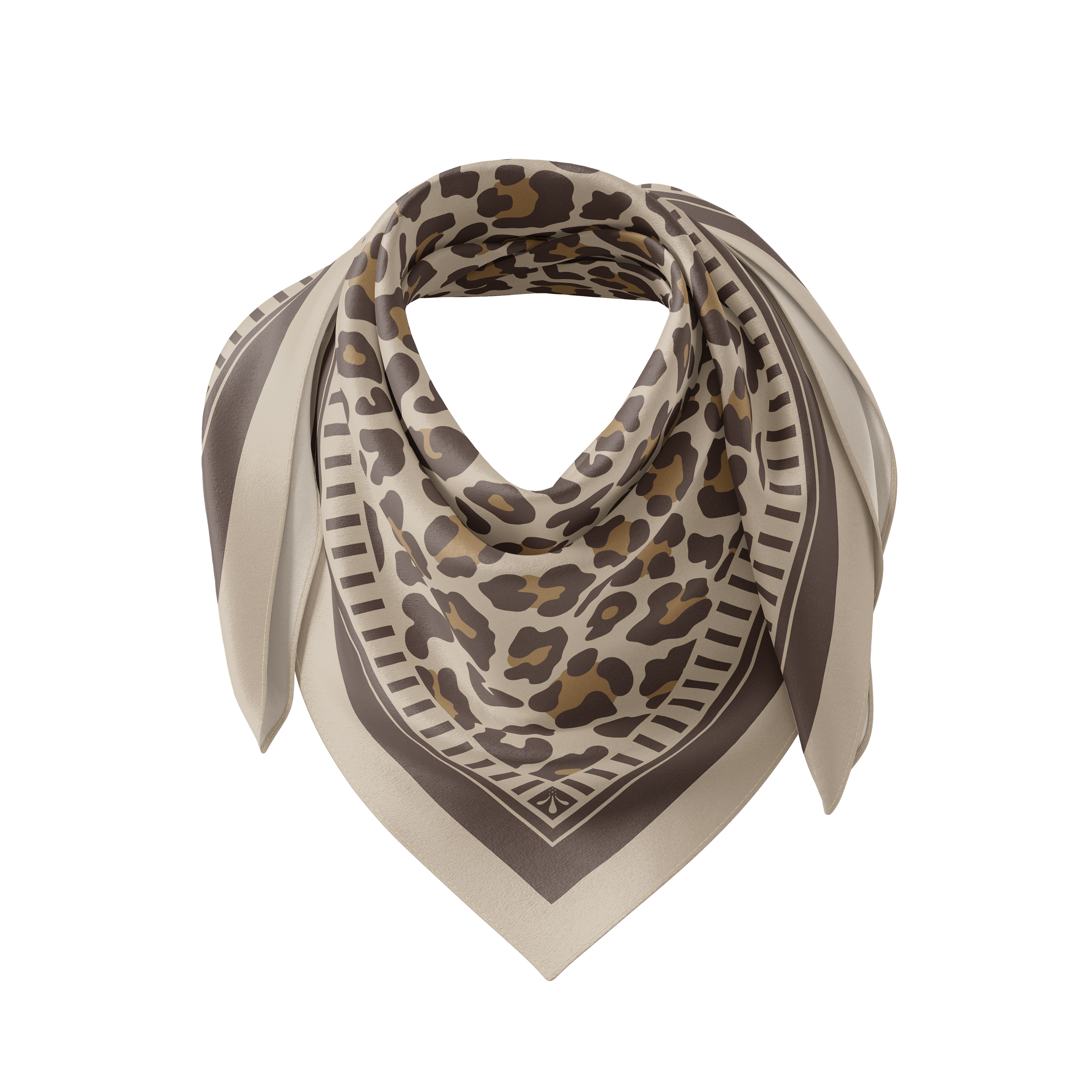 Leopard Print - Timeless Elegance Silk Scarf 90