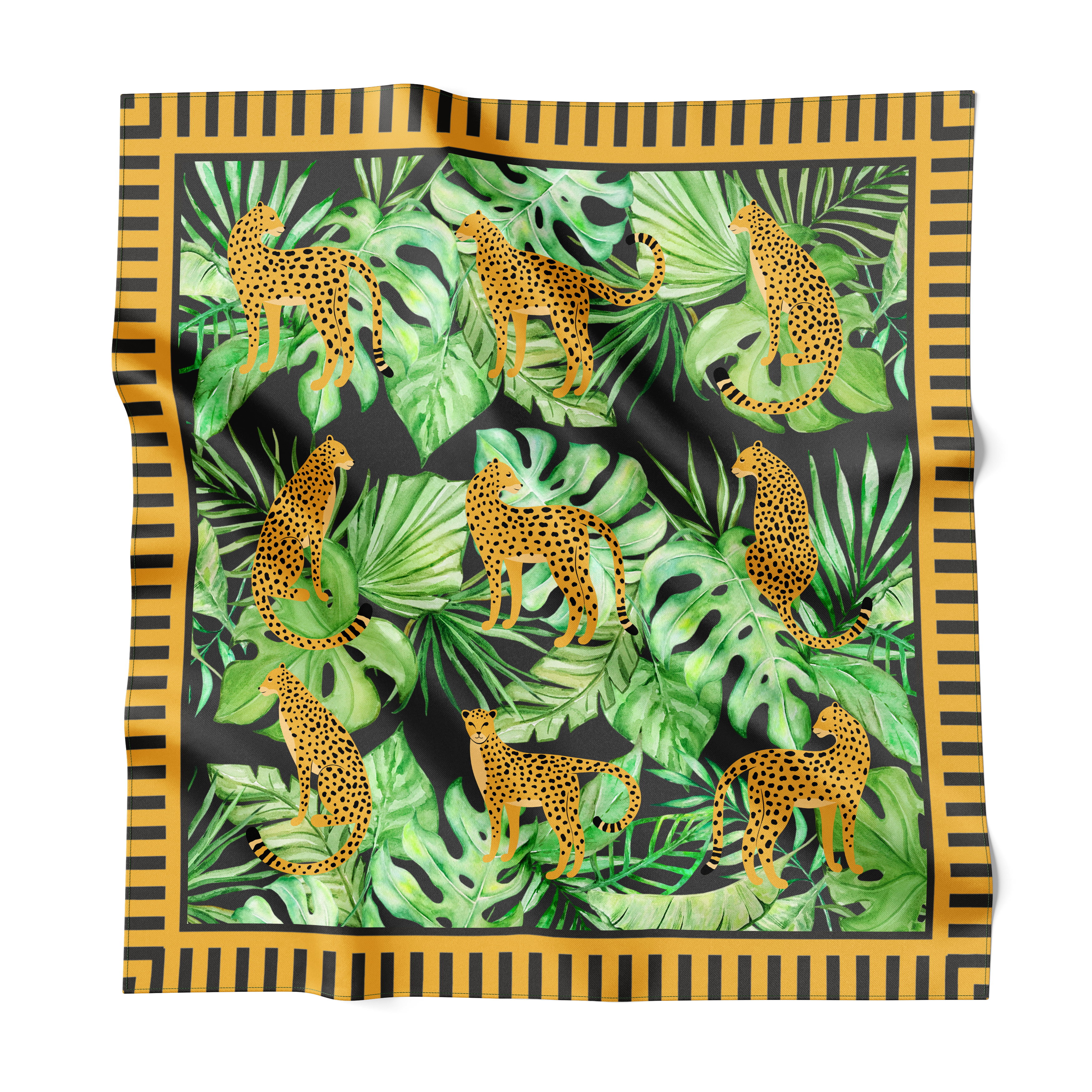 Cheetah Silk Scarf 90
